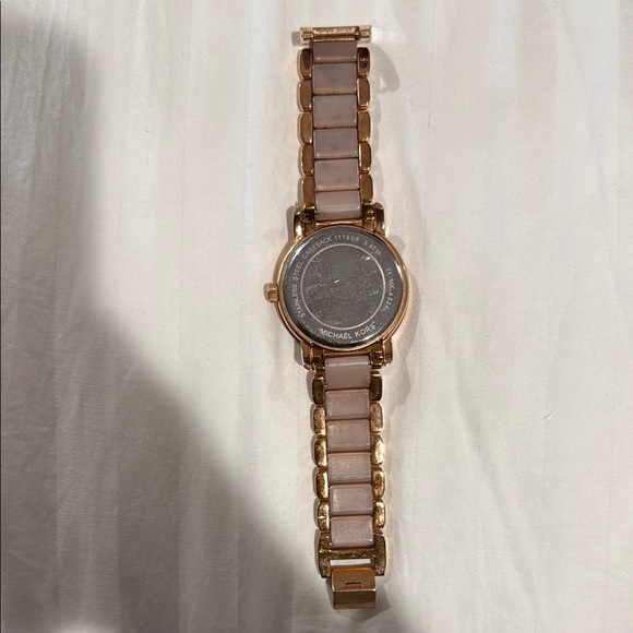 Michael Kors Gold and Cream Watch - Picture 3 of 3